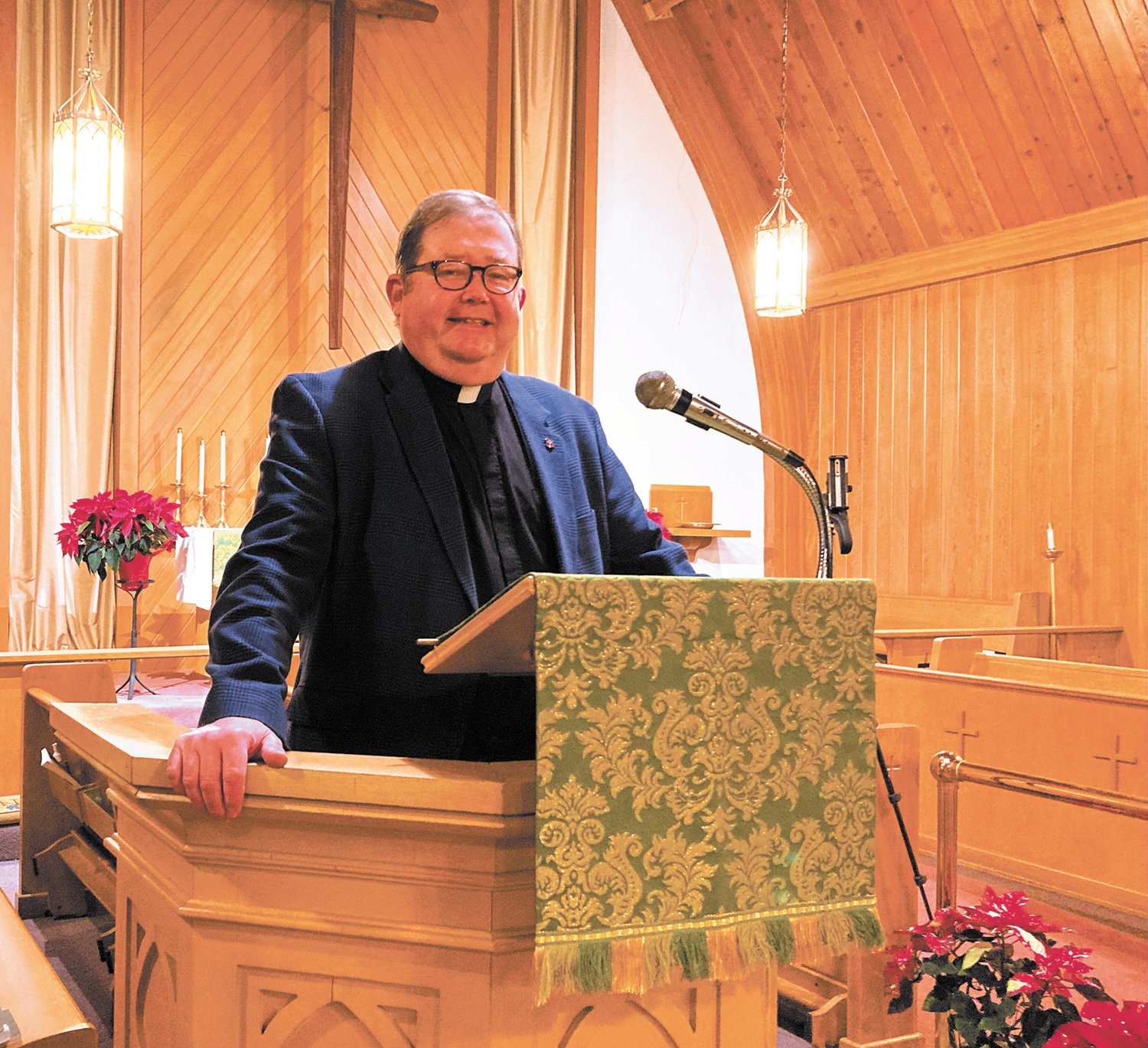 NEW TO ST. DAVID’S ON-THE-HILL: Father Edward Beaudreau joined the parish at St. David’s on-the-Hill this past fall after the church spent two years without a priest. (Herald photo)